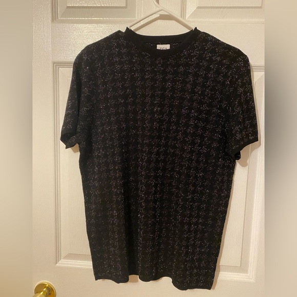Zara Man Black Dressy Shirt (M) - Picture 1 of 2